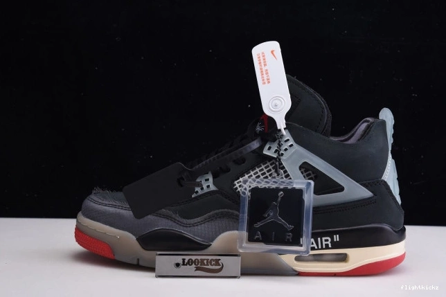 CV9388-001 x Bred Jordan Air Off 4 White Retro 0831